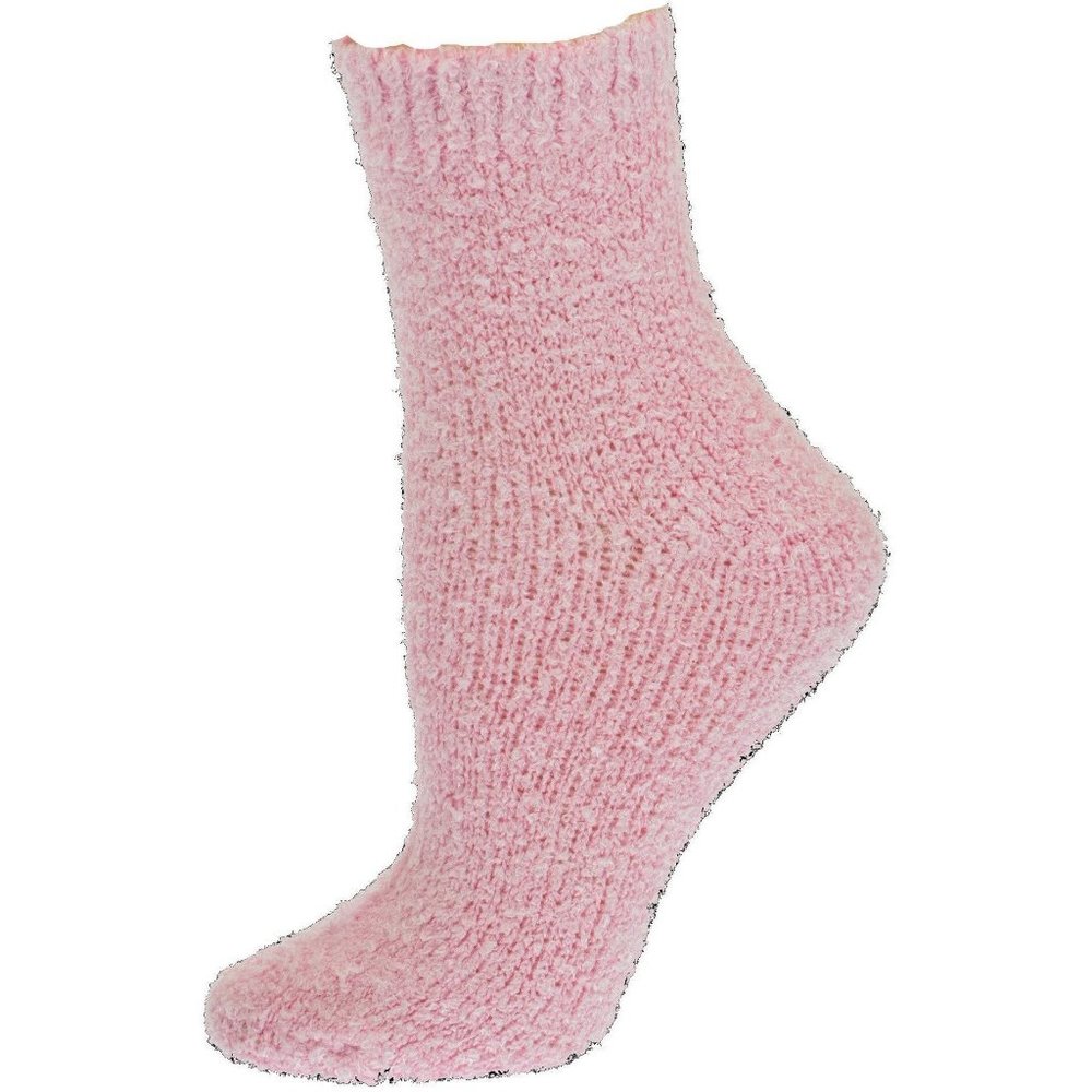 Ultra-Soft Pink Sleeping Socks for Women